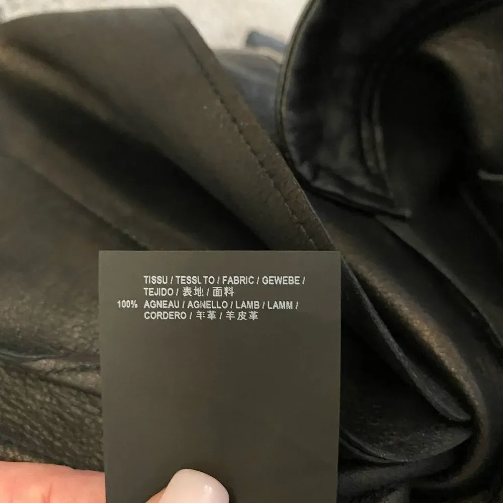 Saint Laurent Paris genuine leather pants, size 38(4)